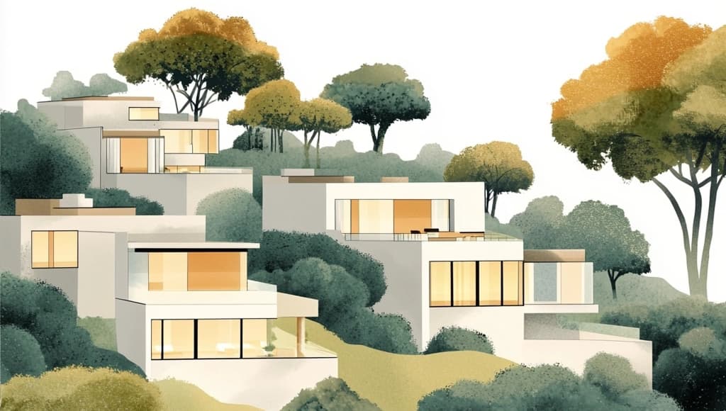 Luxury hillside